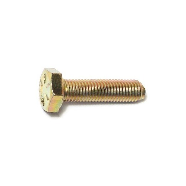 Midwest Fastener Grade 8, 1/4"-28 Hex Head Cap Screw, Zinc Yellow Steel, 1 in L, 10 PK 62942 - main